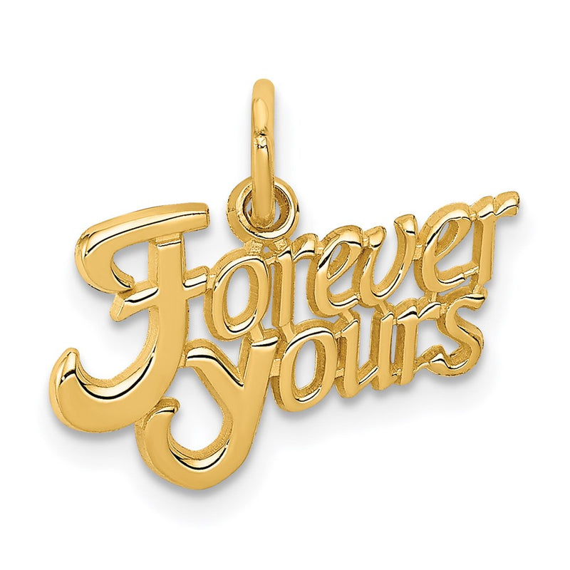 14K Yellow Gold Forever Yours Charm
