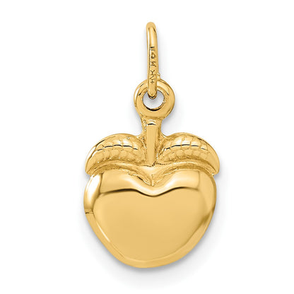 14K Yellow Gold Apple Charm