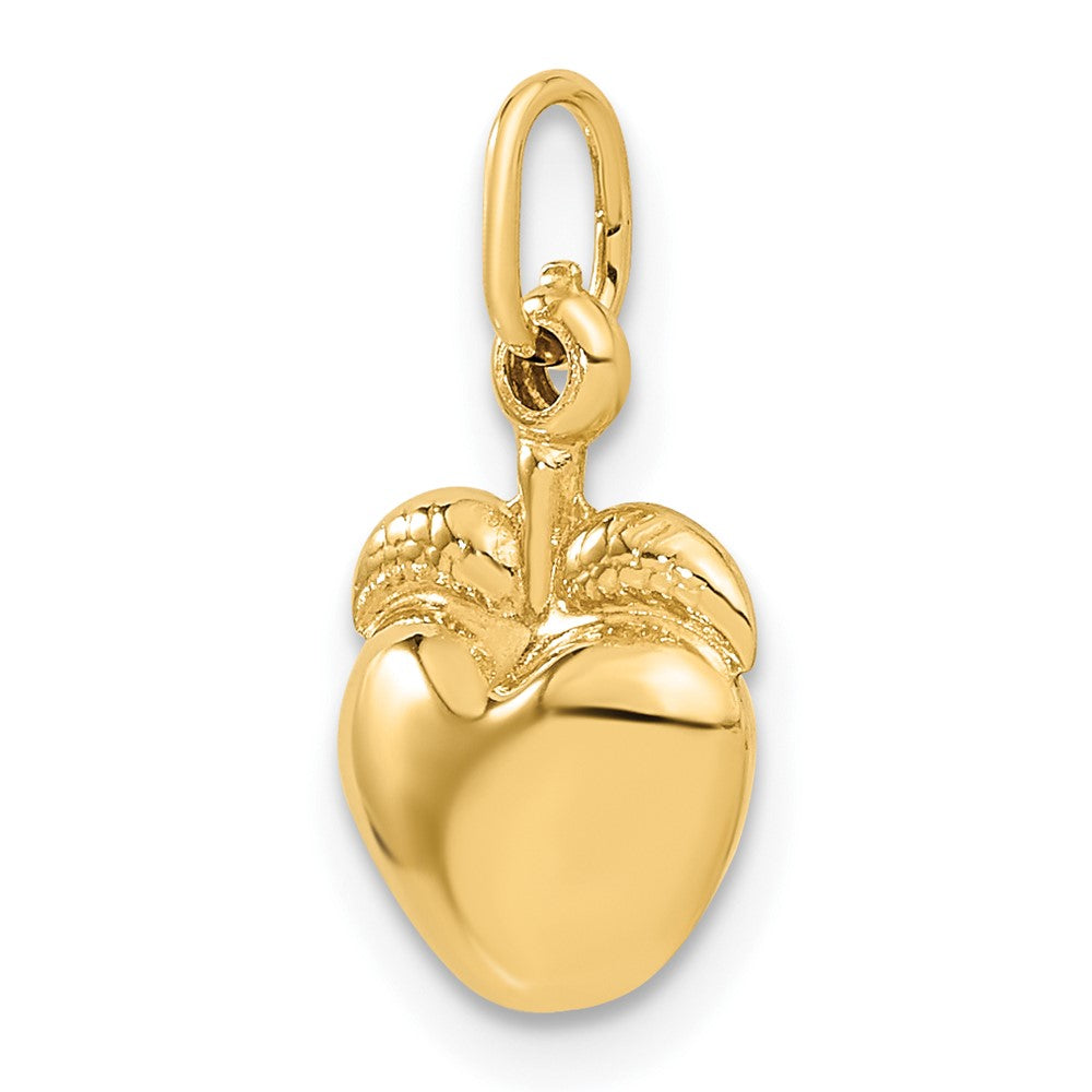 14K Yellow Gold Apple Charm