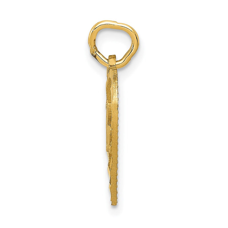 14K Yellow Gold P.S. I Love You Charm