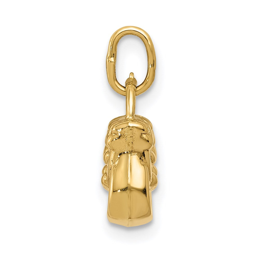 14K Yellow Gold 3-D Purse Charm