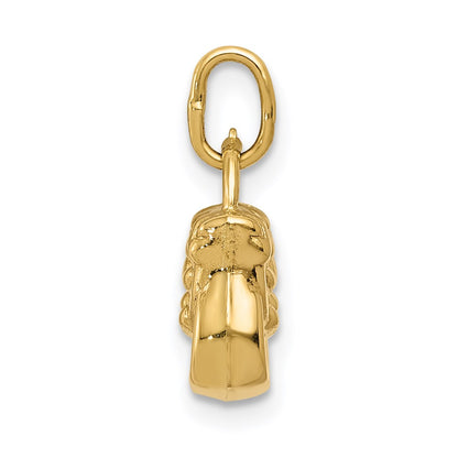 14K Yellow Gold 3-D Purse Charm