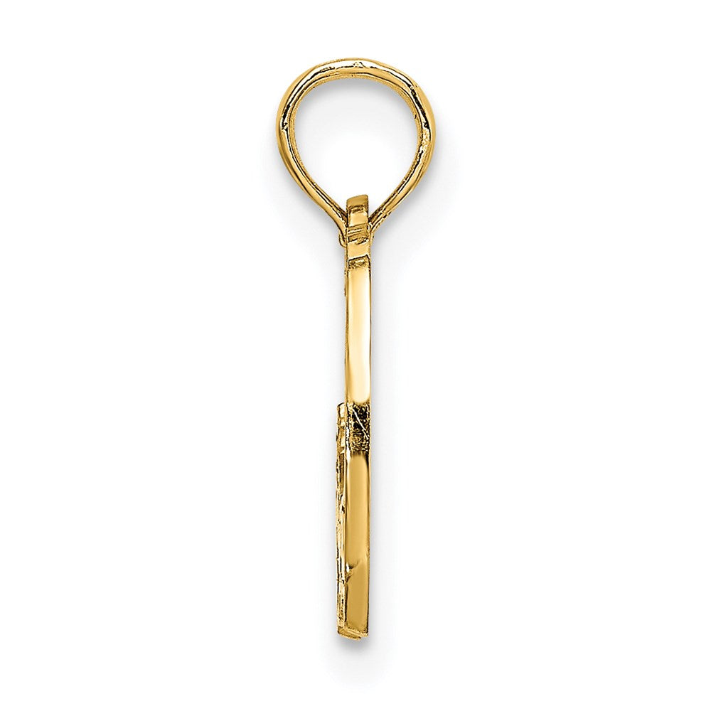 14K Yellow Gold Cape Cod Map Charm