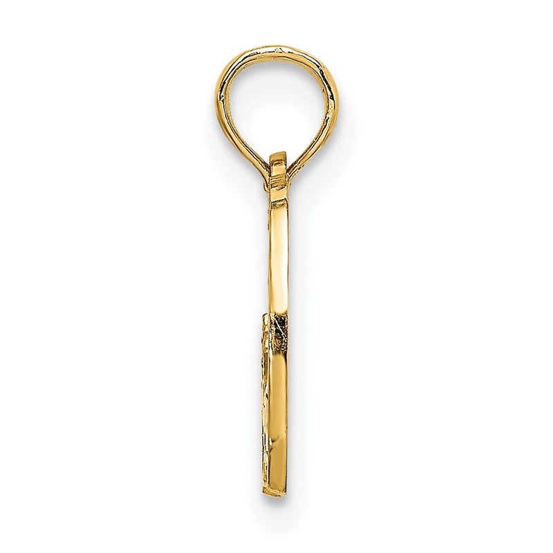 14K Yellow Gold Cape Cod Map Charm