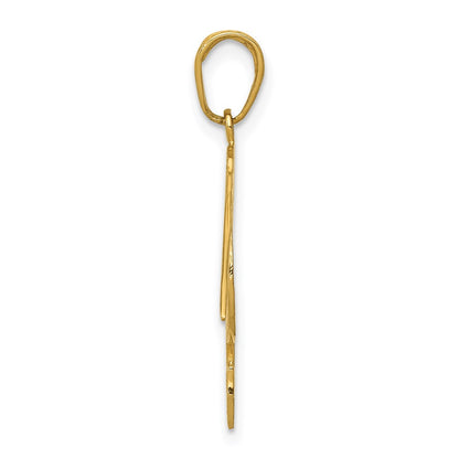 14K Yellow Gold Pelican Pendant
