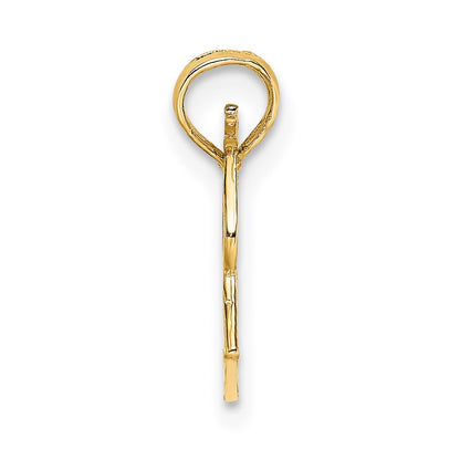 14K Yellow Gold Megaphone With Handle Charm