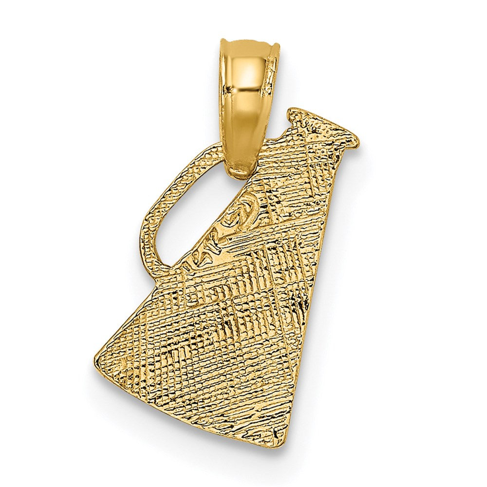 14K Yellow Gold Megaphone With Handle Charm