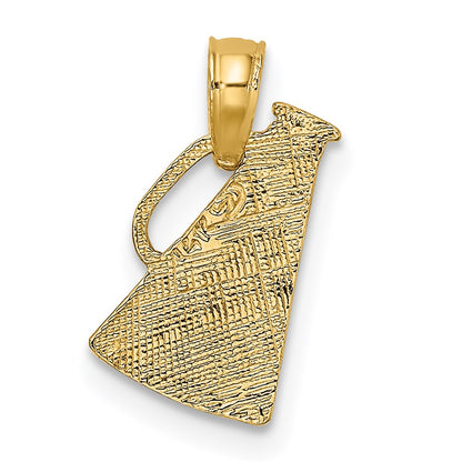 14K Yellow Gold Megaphone With Handle Charm
