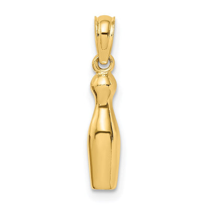 14K Yellow Gold 3-D Bowling Charm