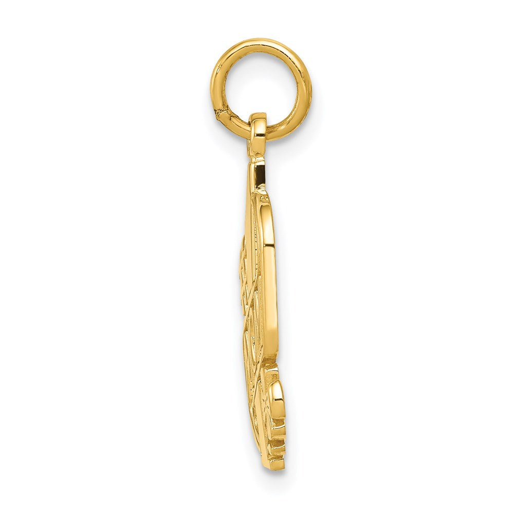 14K Yellow Gold #1 Mom Charm