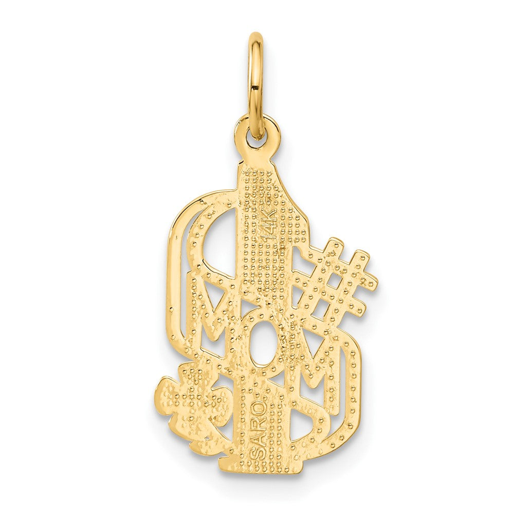 14K Yellow Gold #1 Mom Charm