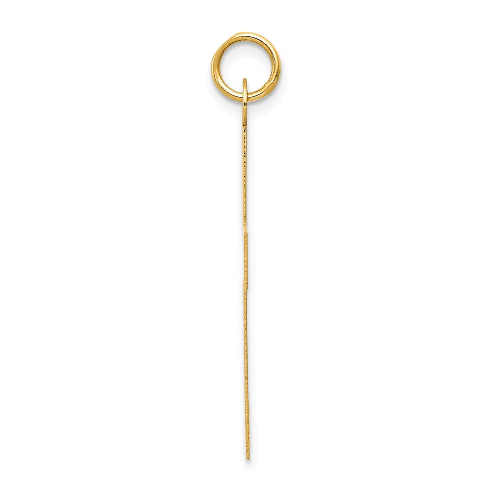 14K Yellow Gold Polished Cross Charm