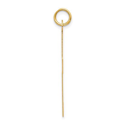 14K Yellow Gold Polished Cross Charm