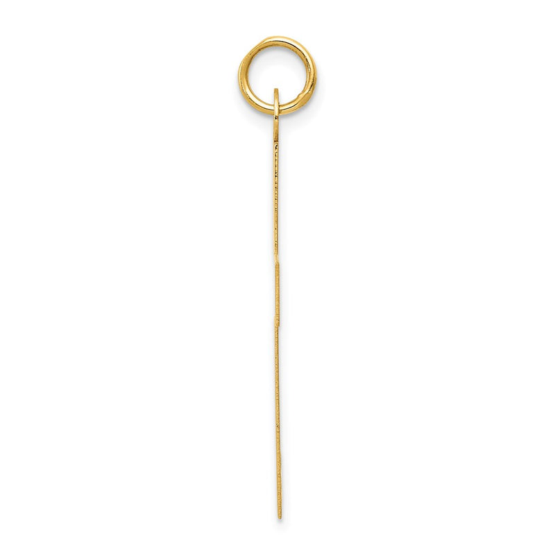 14K Yellow Gold Polished Cross Charm