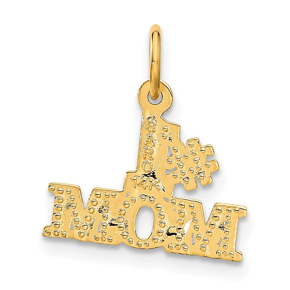 14K Yellow Gold #1 Mom Charm