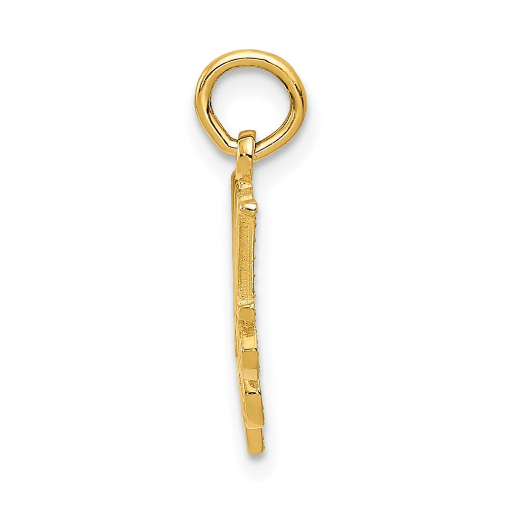 14K Yellow Gold Mom Charm