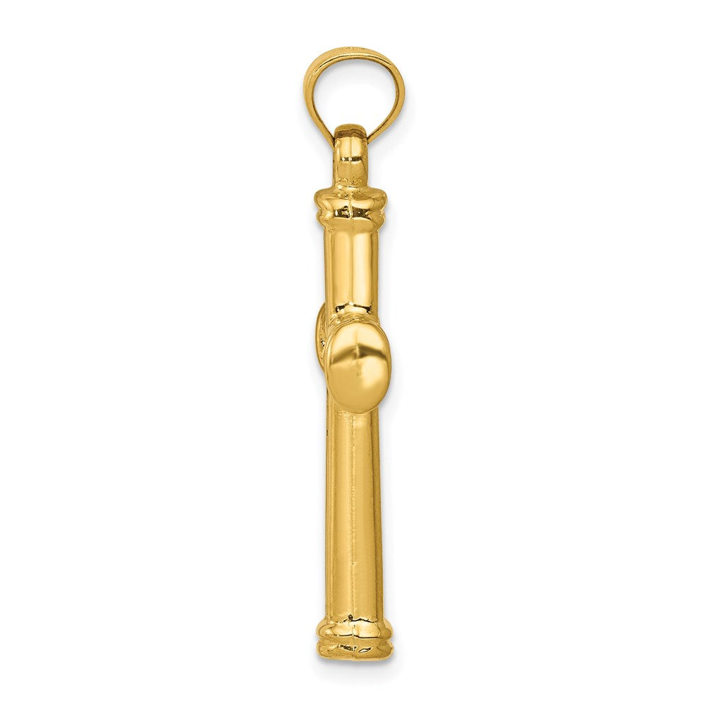 14K Yellow Gold Hollow Cross Pendant