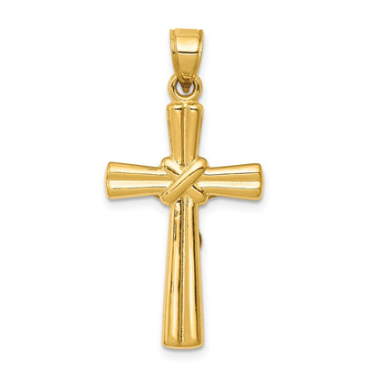 14K Yellow Gold Reversible Crucifix Pendant