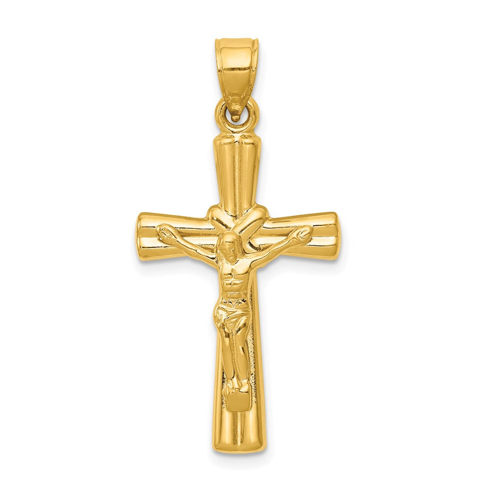 14K Yellow Gold Reversible Crucifix Pendant