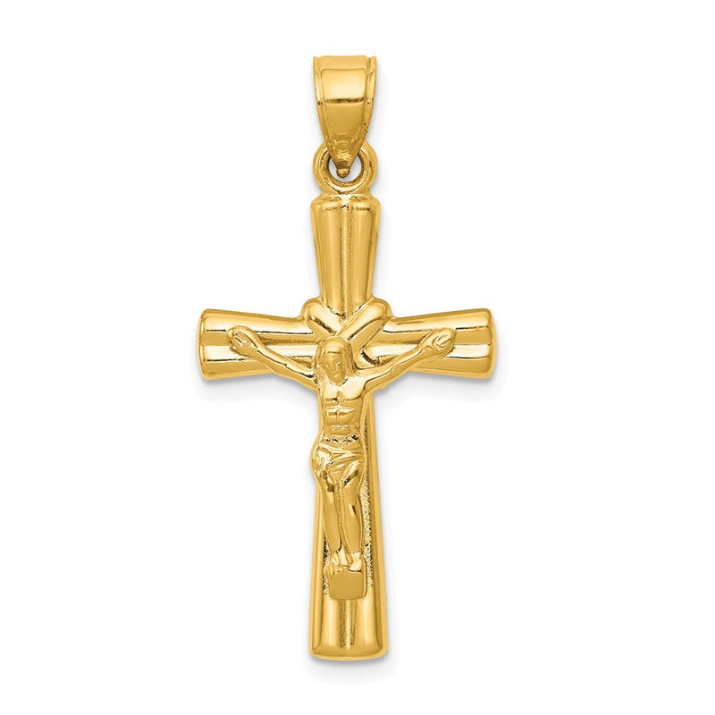 14K Yellow Gold Reversible Crucifix Pendant