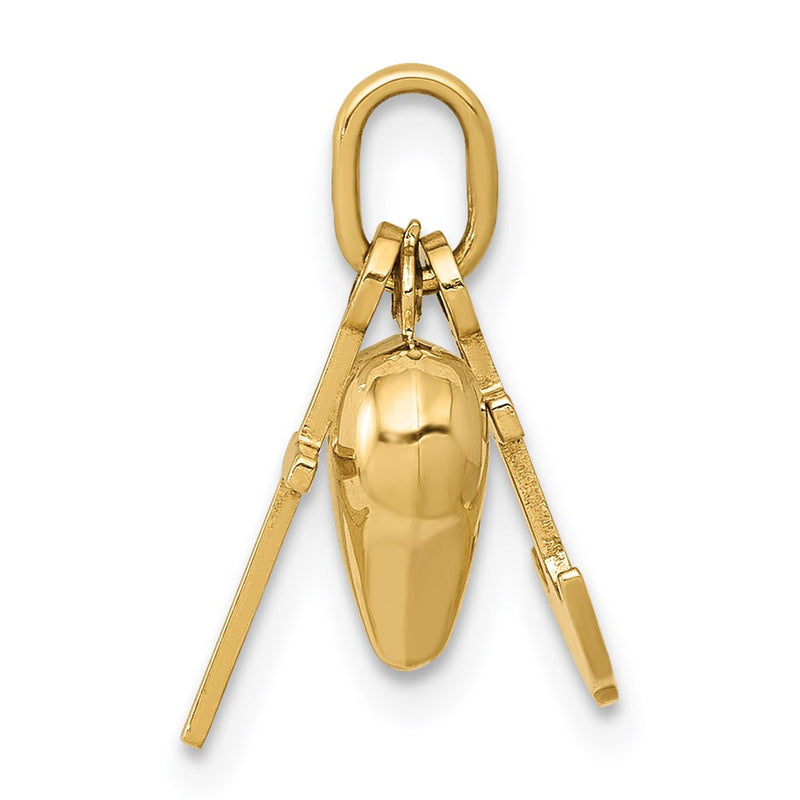 14K Yellow Gold 3D Faith, Hope And Charity Charm