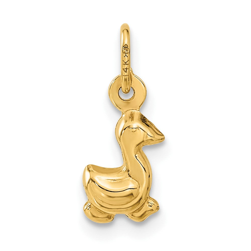 14K Yellow Gold Duck Charm