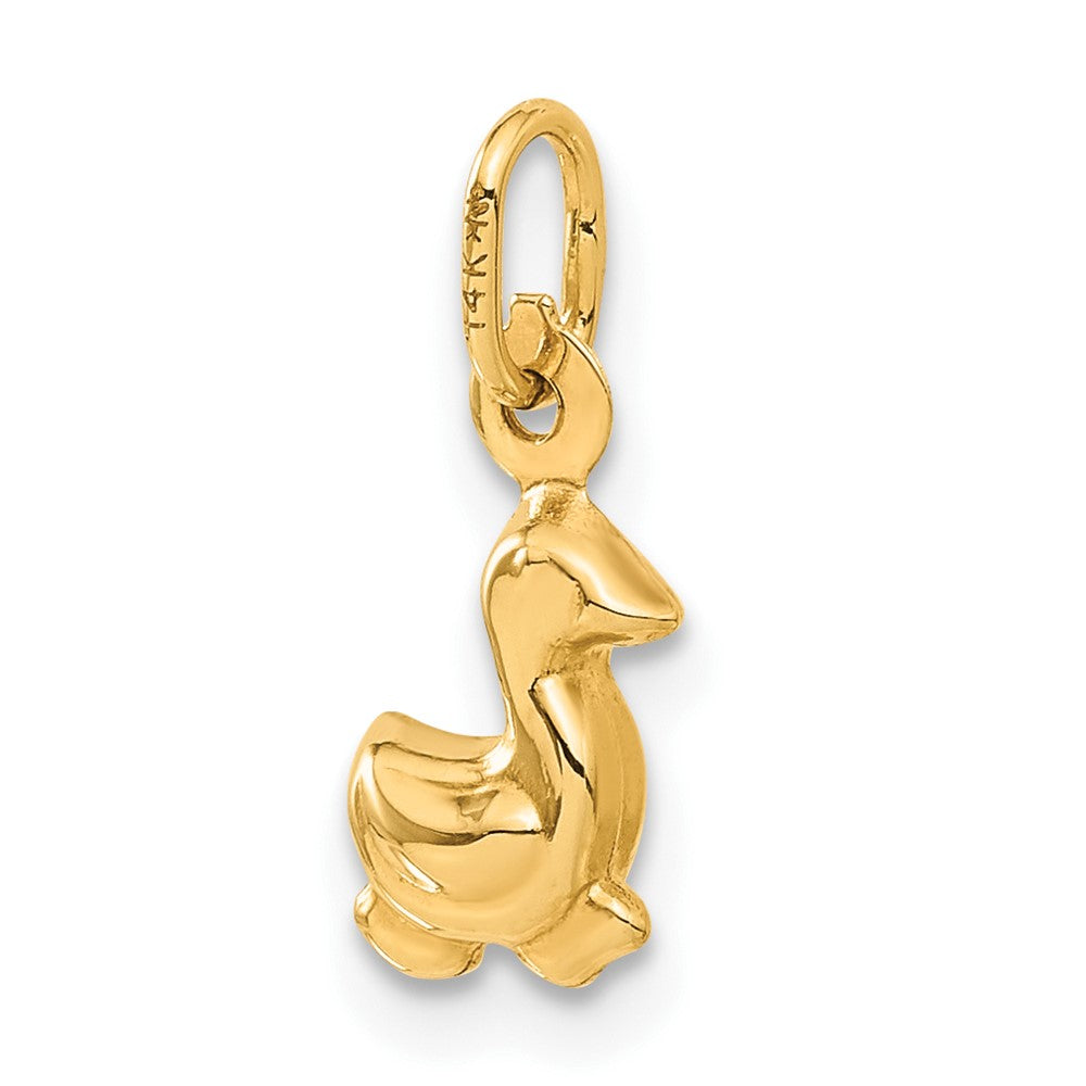 14K Yellow Gold Duck Charm