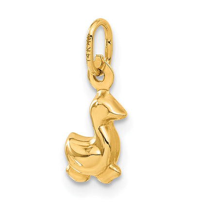 14K Yellow Gold Duck Charm
