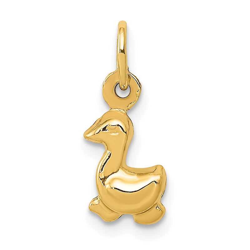 14K Yellow Gold Duck Charm