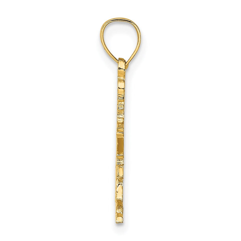 14K Yellow Gold Child Ice Skater Charm