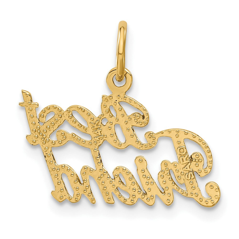 14K Yellow Gold Best Friend Charm