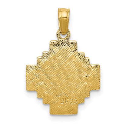 14K Yellow Gold Jerusalem Cross Pendant