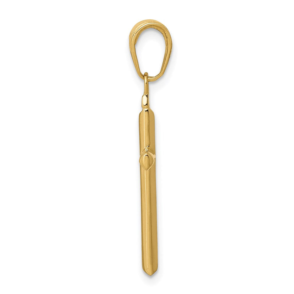 14K Yellow Gold Reversible Latin Cross Pendant