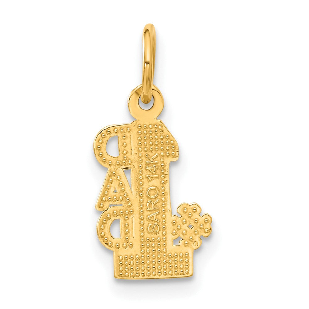 14K Yellow Gold #1 Dad Charm