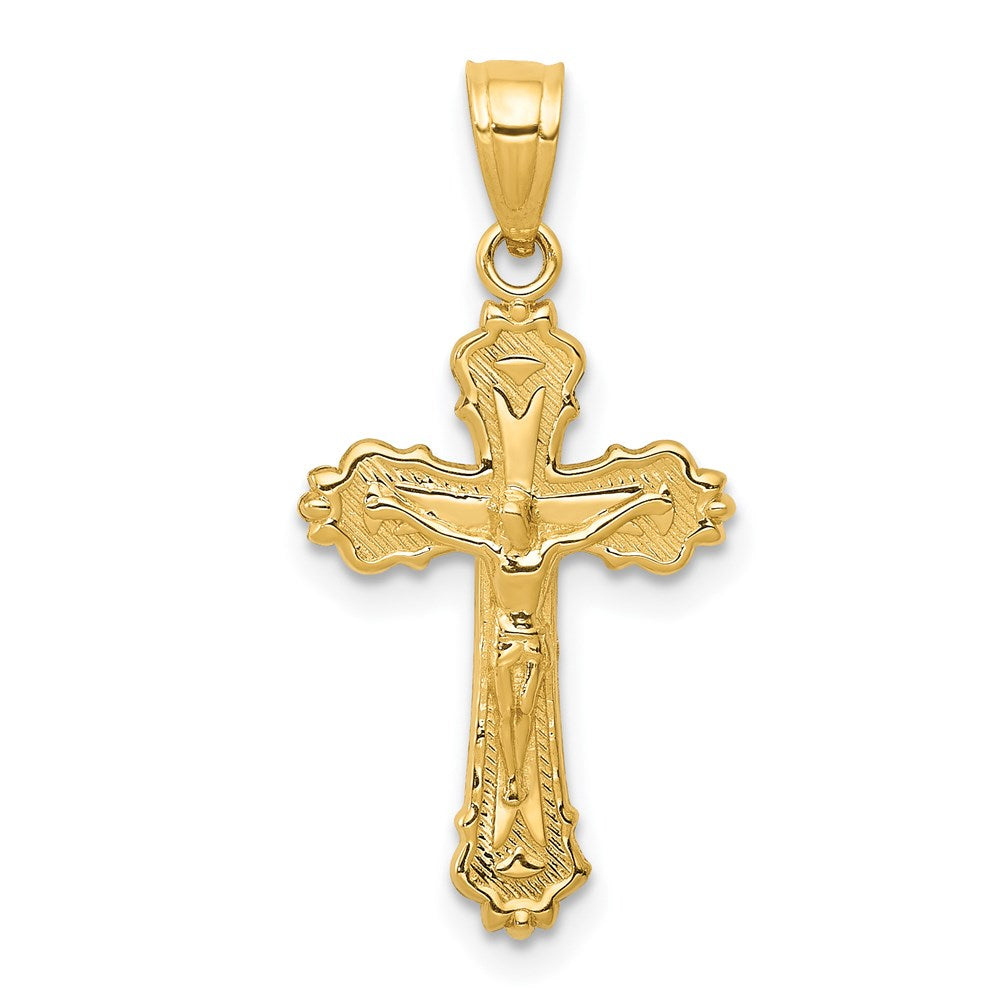 14K Yellow Gold Small Crucifix Charm