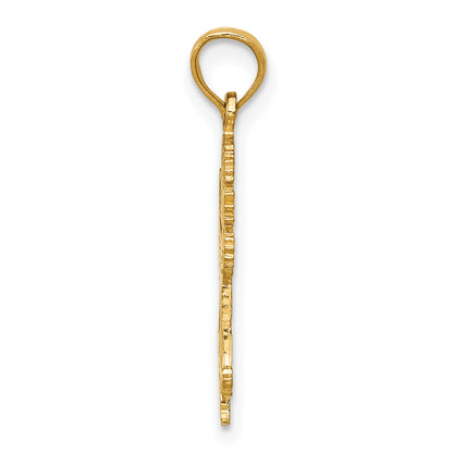 14K Yellow Gold Angel Pendant
