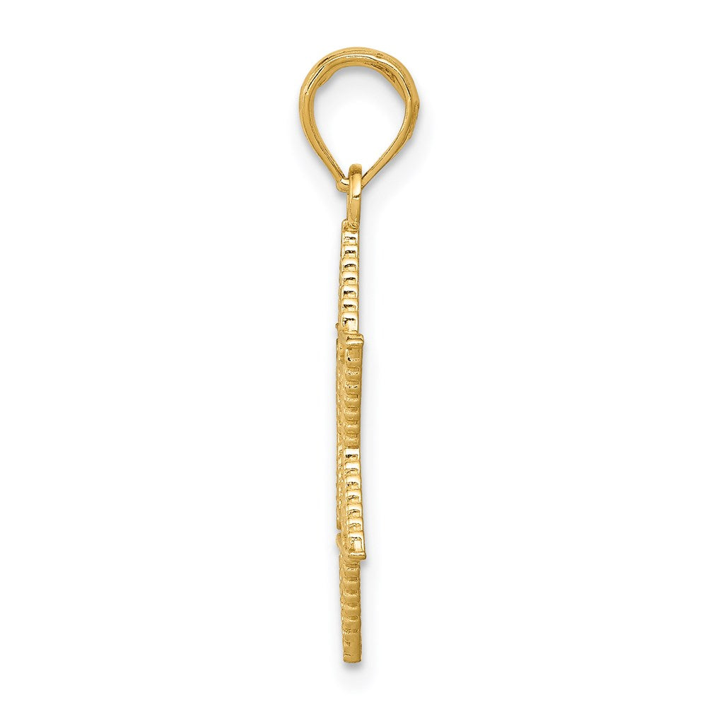 14K Yellow Gold Star Of David Pendant
