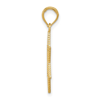 14K Yellow Gold Star Of David Pendant