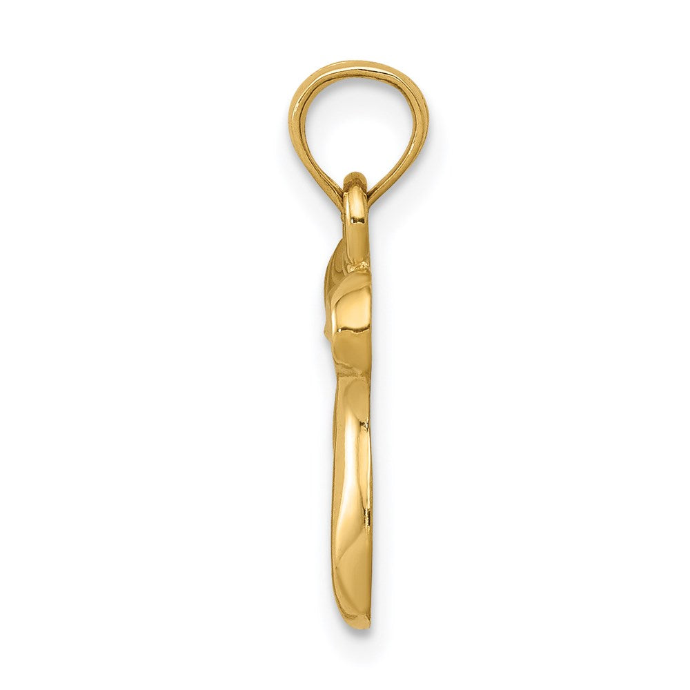 14K Yellow Gold Chai Pendant