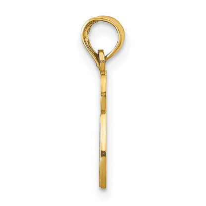 14K Yellow Gold Chai Cut-Out Pendant