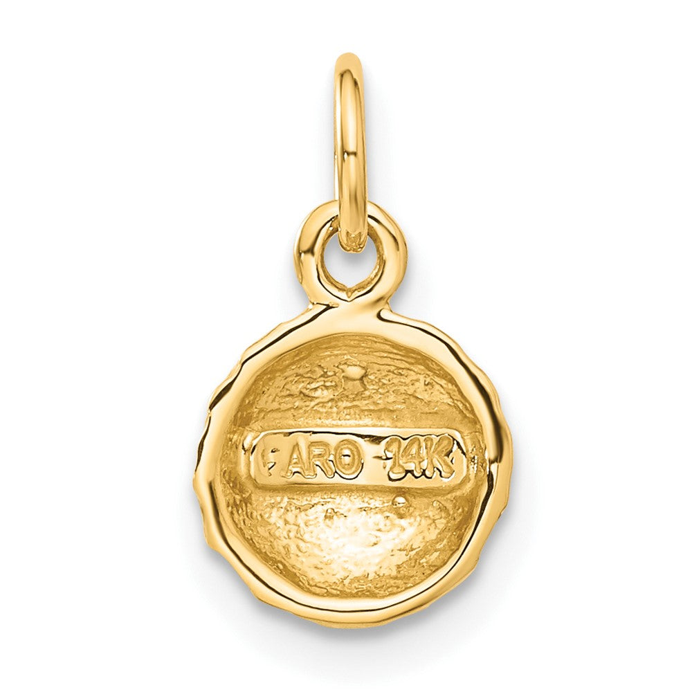 14K Yellow Gold Golf Ball Charm