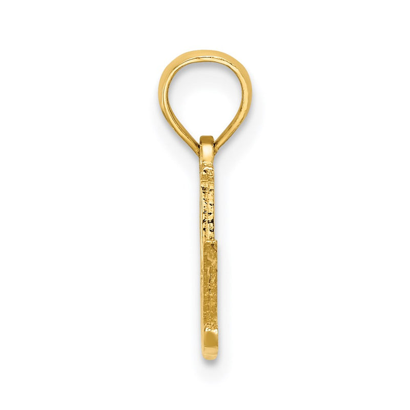 14K Yellow Gold #1 Gradvcharm