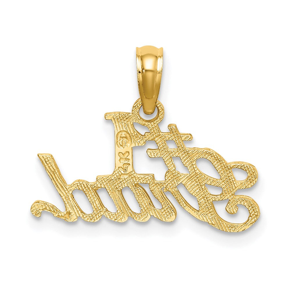 14K Yellow Gold #1 Gradvcharm