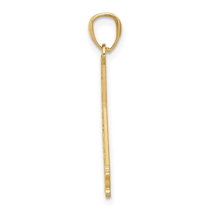 14K Yellow Gold California State Map Pendant