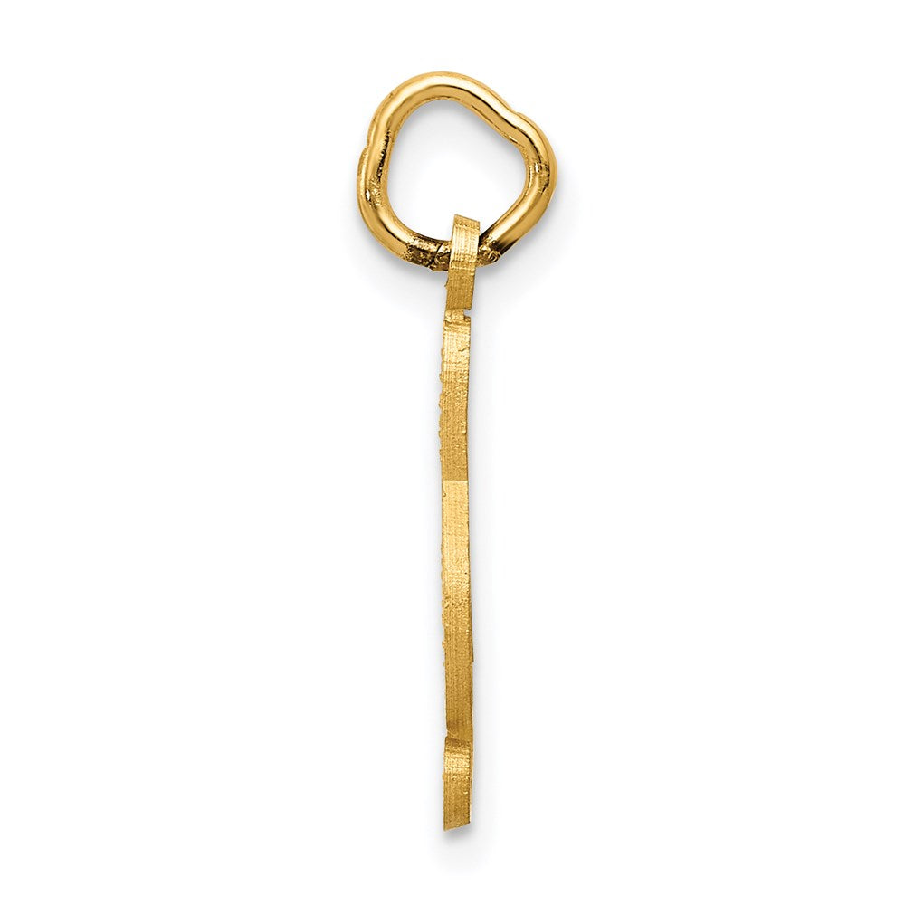 14K Yellow Gold Treble Clef Charm