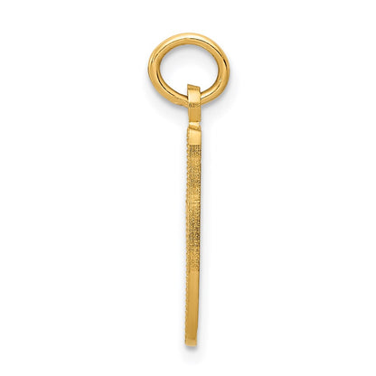 14K Yellow Gold Ballet Slipper Charm