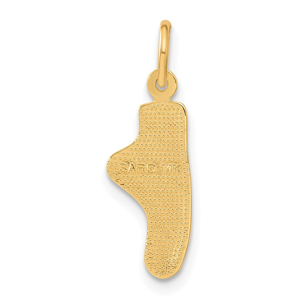 14K Yellow Gold Ballet Slipper Charm