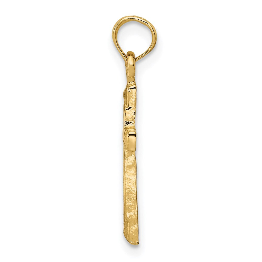 14K Yellow Gold Cross Pendant