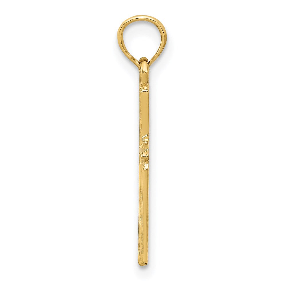 14K Yellow Gold Cross Pendant