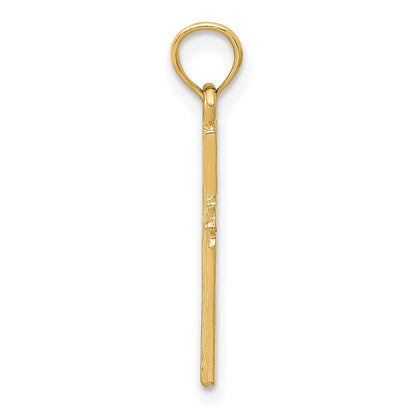 14K Yellow Gold Cross Pendant